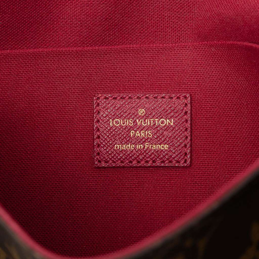Louis Vuitton Monogram Pochette Felicie Brown Very good condition - Box View