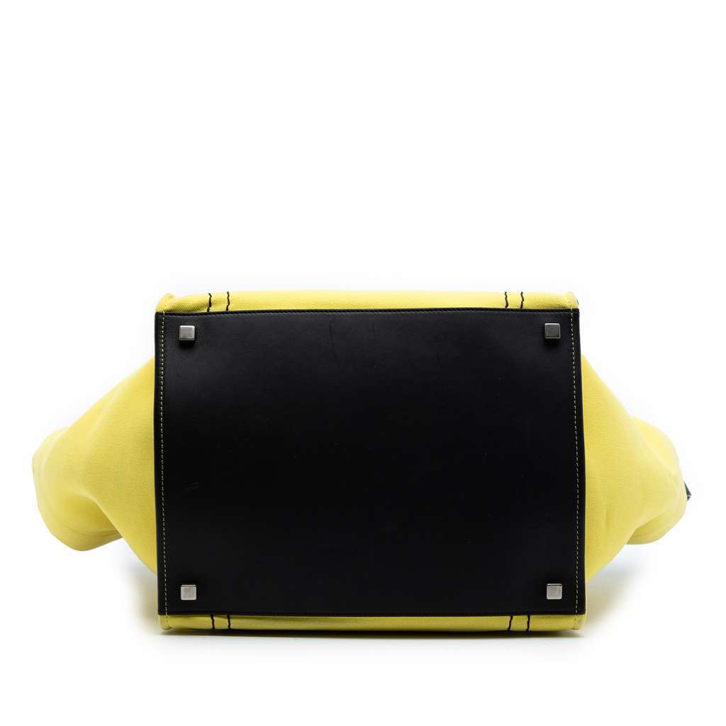 Celine Medium Canvas Phantom Luggage Tote Yellow Canvas Very good condition - Inside View