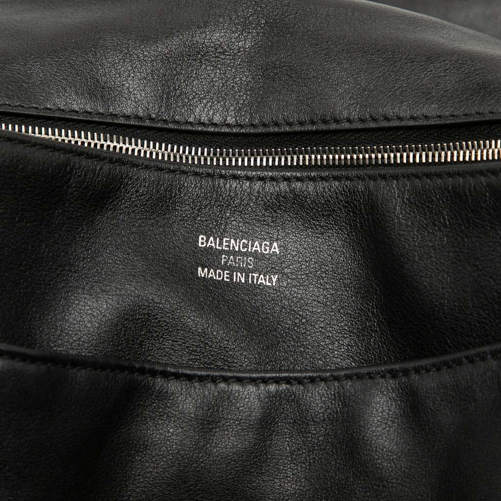 Balenciaga Medium Leather Modu Shoulder Bag Black Leather Very good - Box View