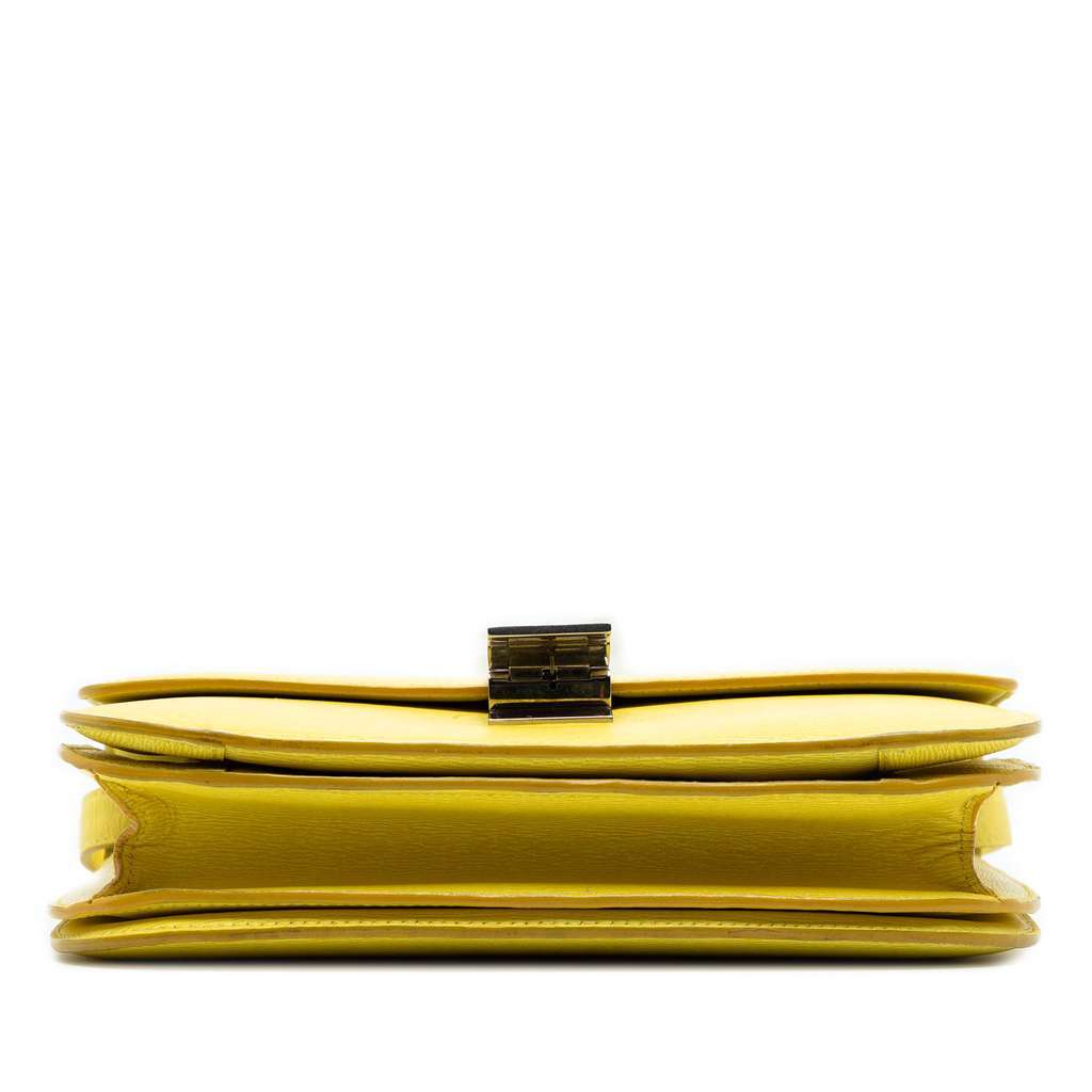 Celine Medium Calfskin Classic Box Yellow Leather Very good - Inside View