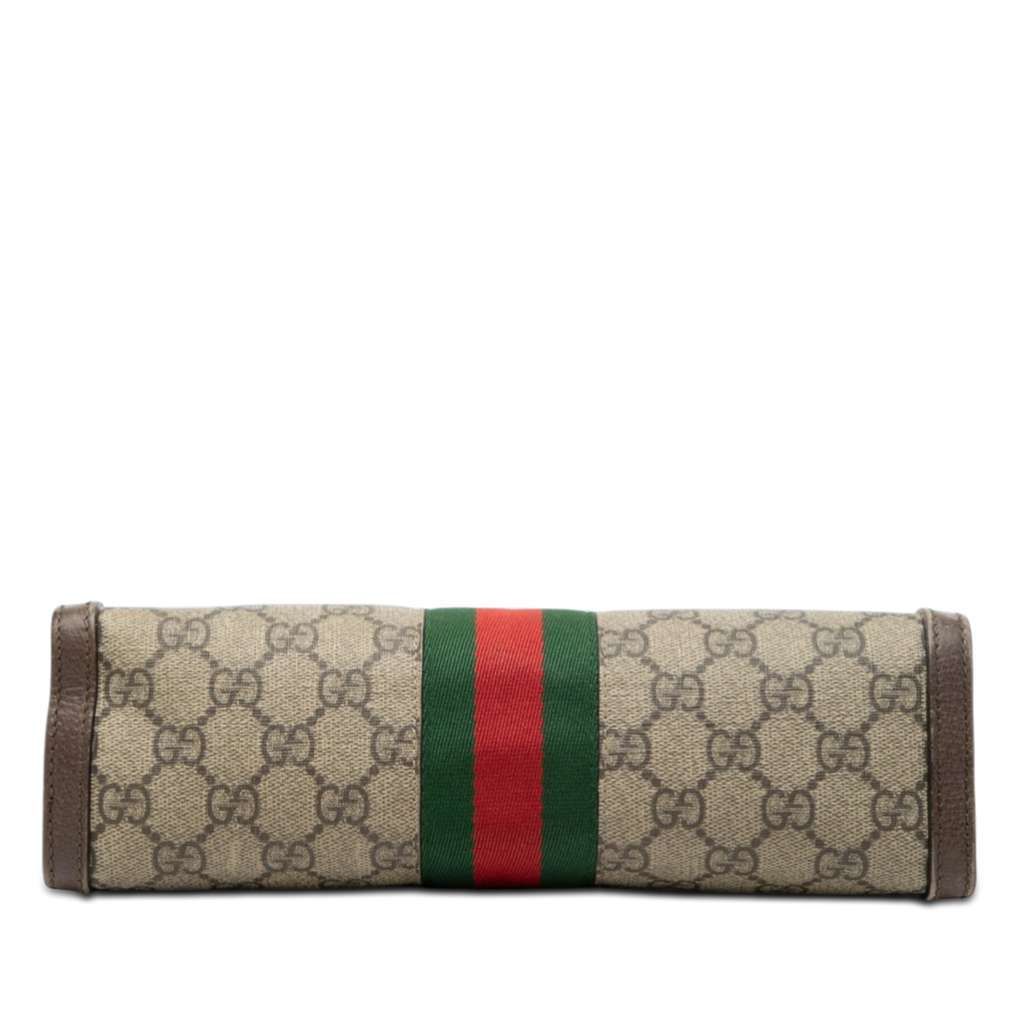 Gucci Small GG Supreme Web Ophidia Chain Crossbody Beige Canvas Very good condition - Inside View