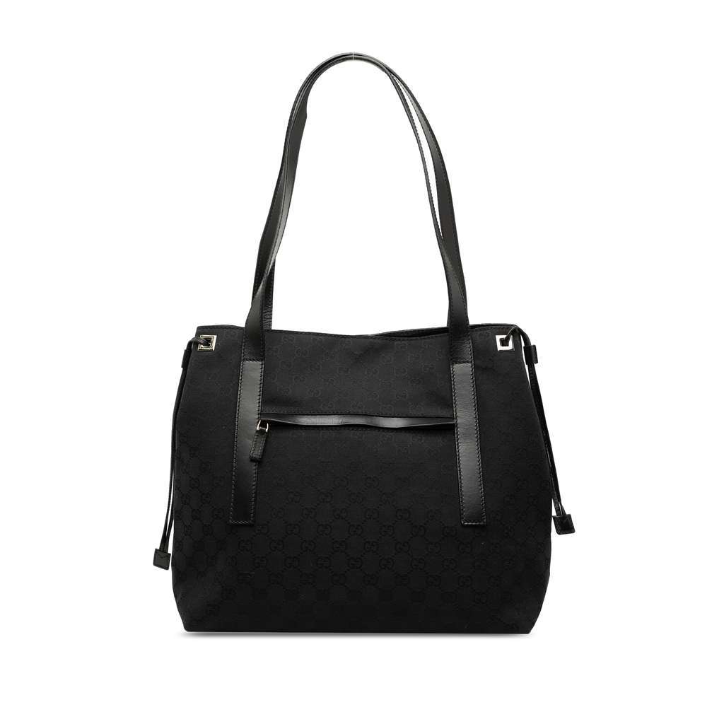 Gucci GG Canvas Tote Black Canvas Very good condition - Front View
