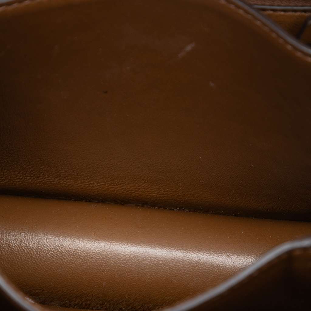 Celine Small Calfskin Classic Box Brown Leather Very good condition - Model View