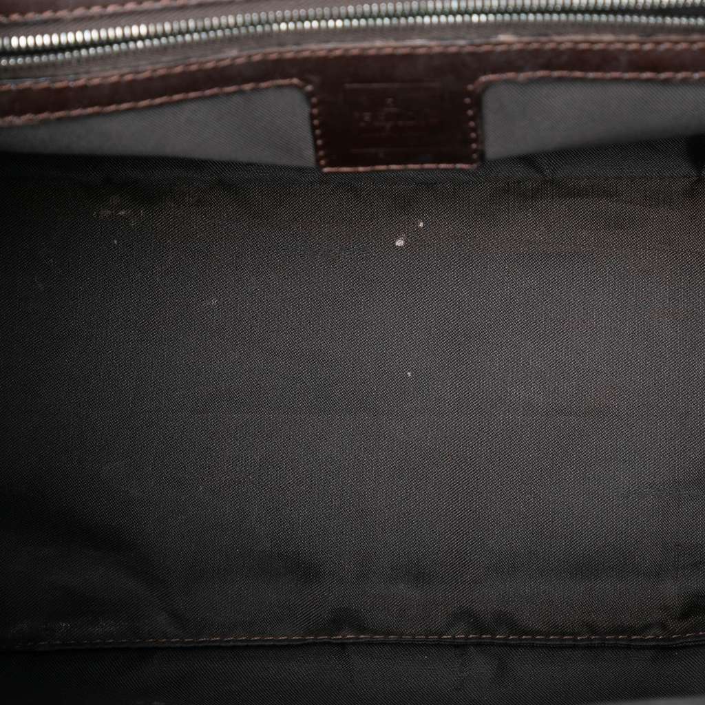 Fendi Small Zucca Canvas Twins Tote Brown Canvas Very good condition - Model View