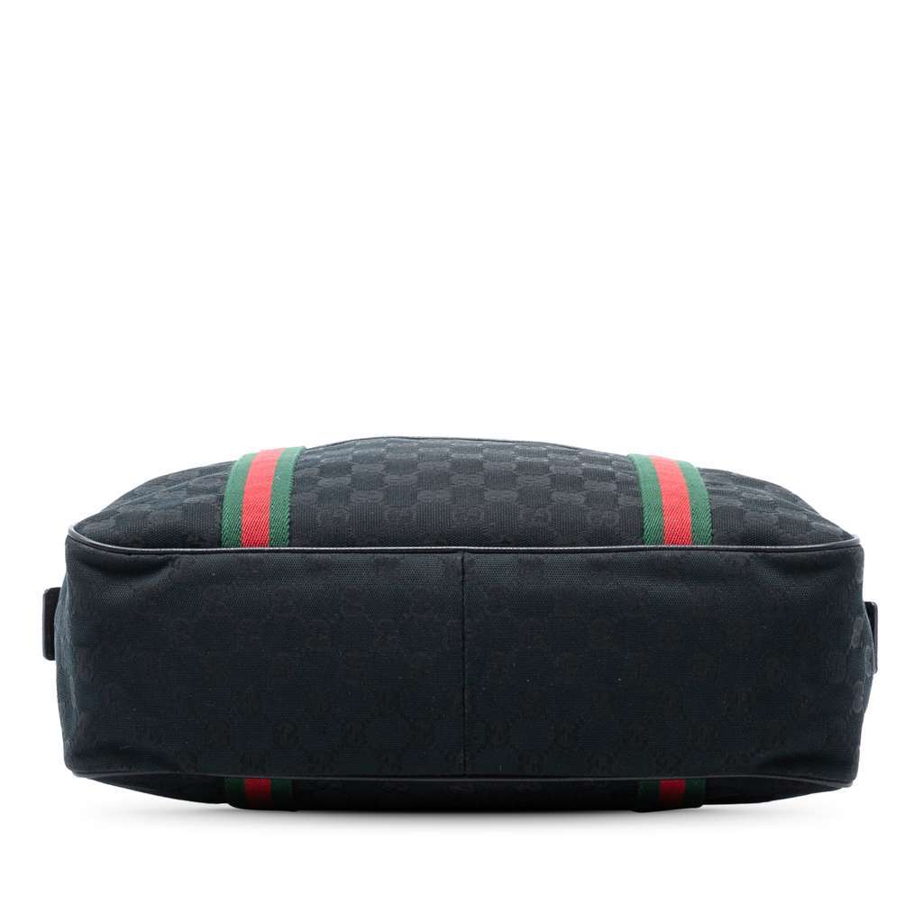 Gucci GG Canvas Web Business Bag Black Canvas Very good condition - Inside View