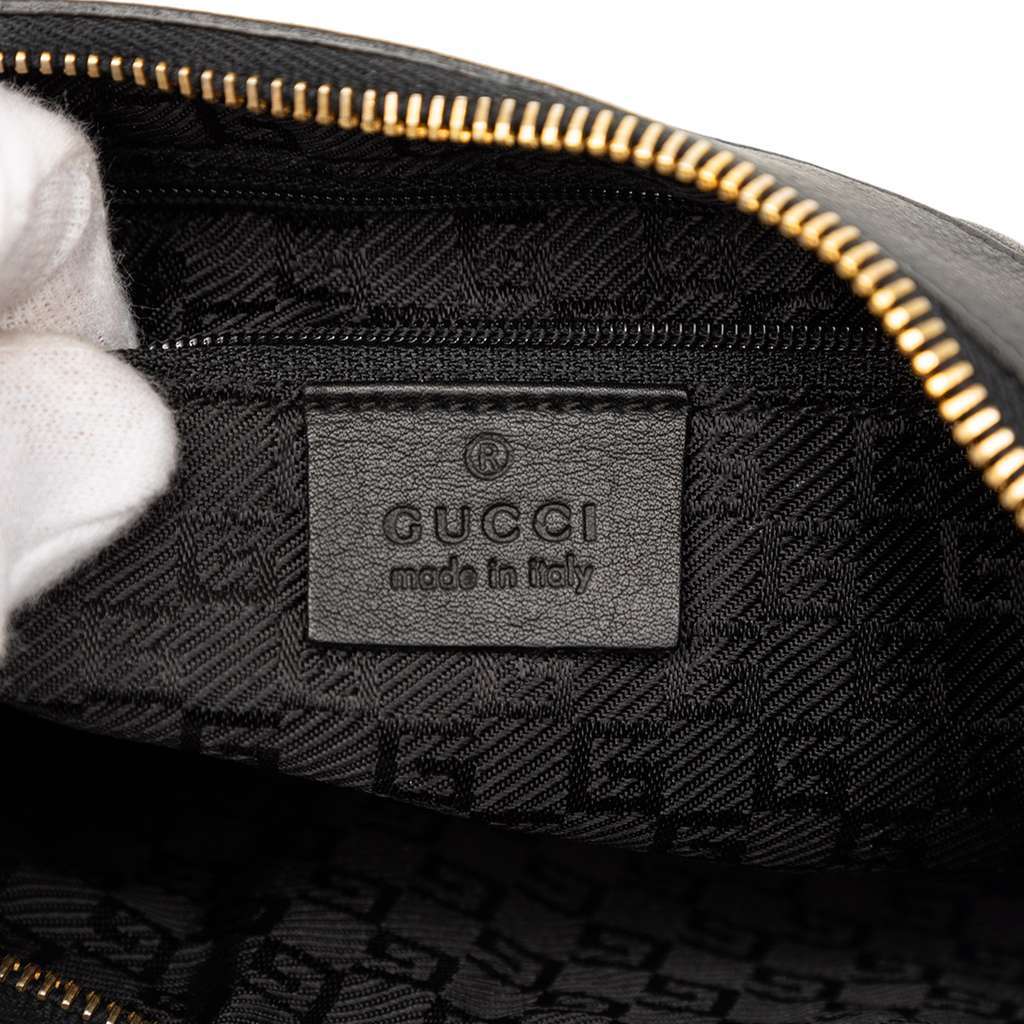 Gucci Quilted Calfskin Jackie Shoulder Bag Black Leather Very good condition - Box View