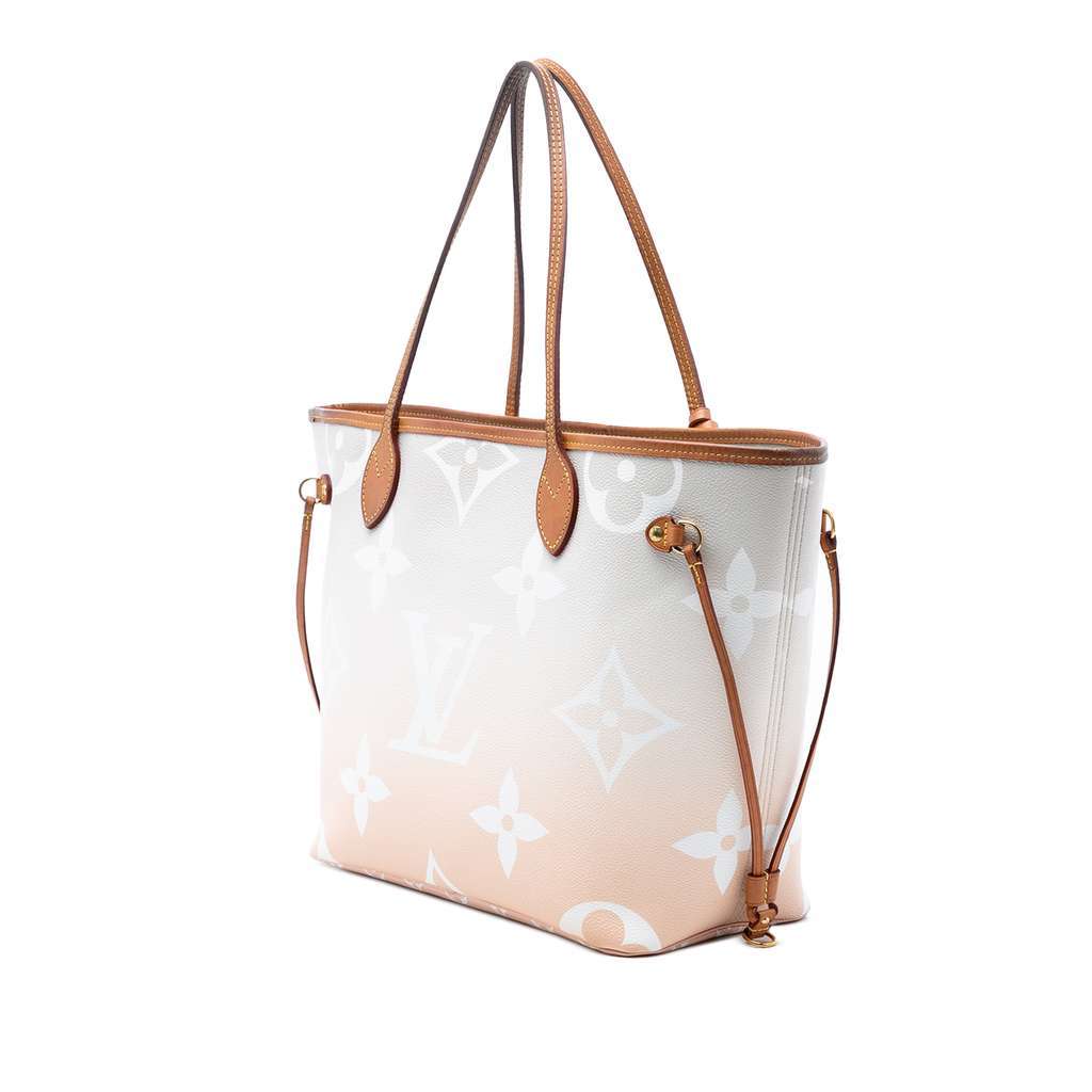 Louis Vuitton Monogram Giant By The Pool Neverfull MM Pink Very good condition - Back View