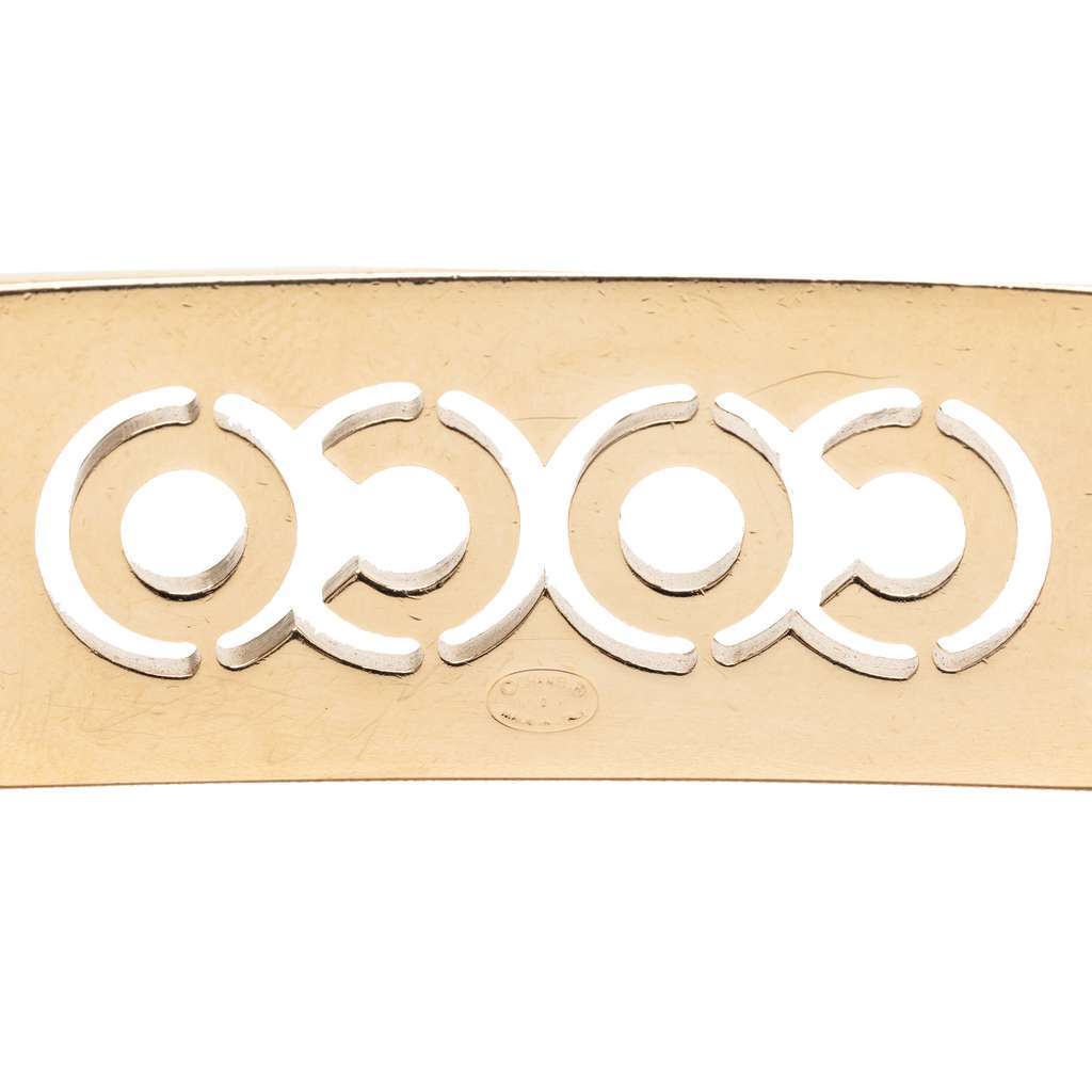 Chanel Gold Plated Strass Coco Double Chain Belt Gold Metal Very good - Box View