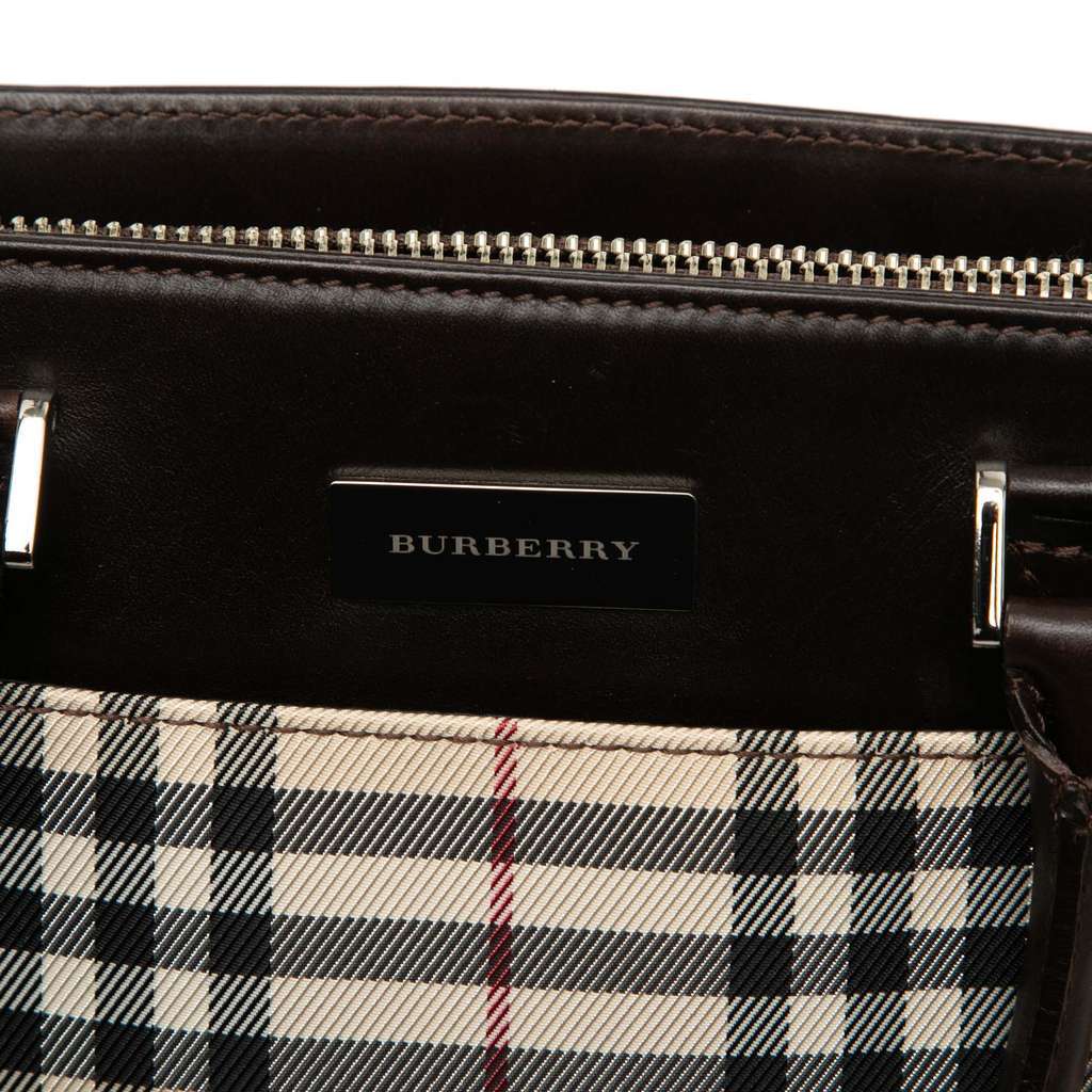 Burberry House Check Canvas Tote Beige Canvas Very good condition - Box View