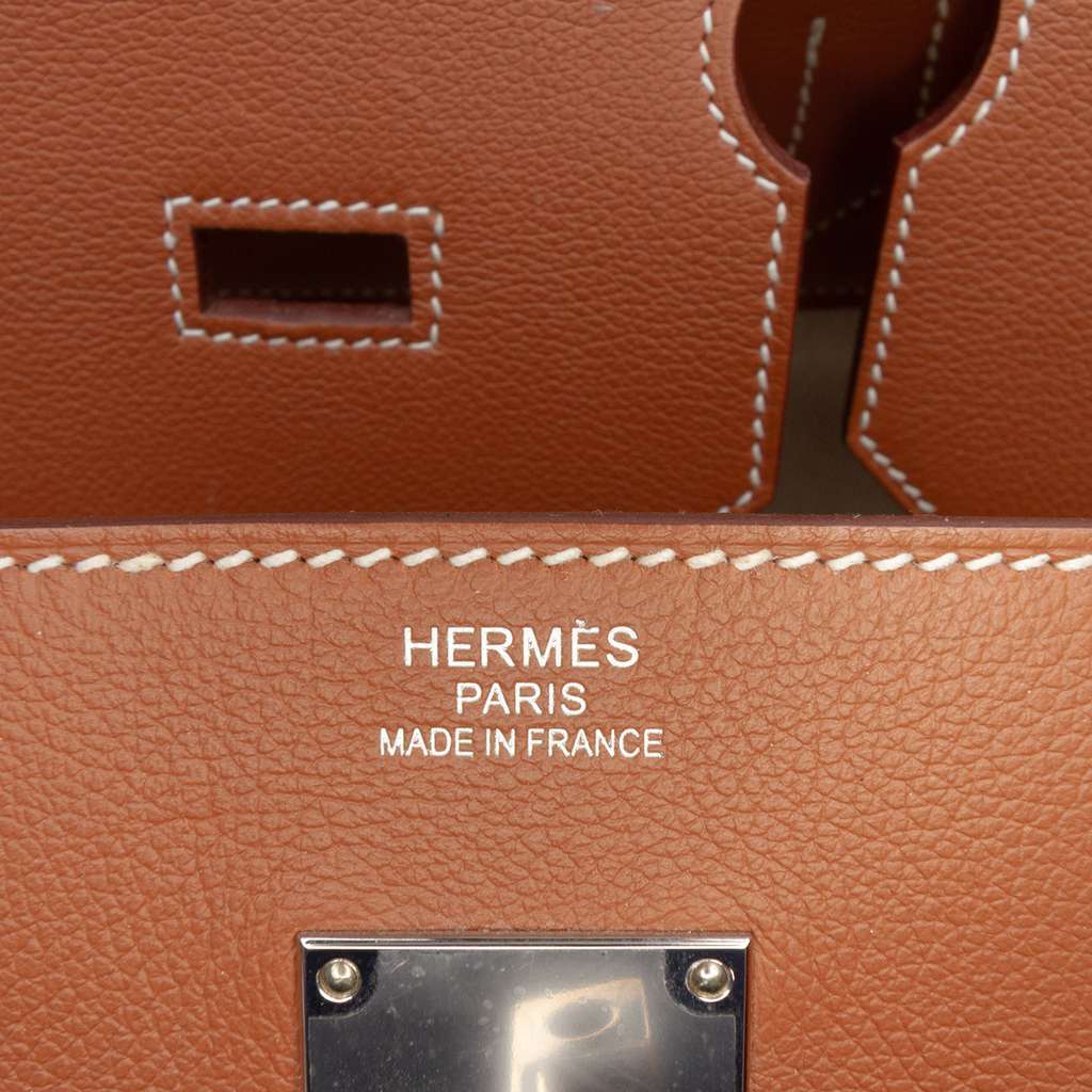 Hermès Toile Criss Viking and Evercolor HAC Birkin 40 Beige Canvas Very good condition - Box View