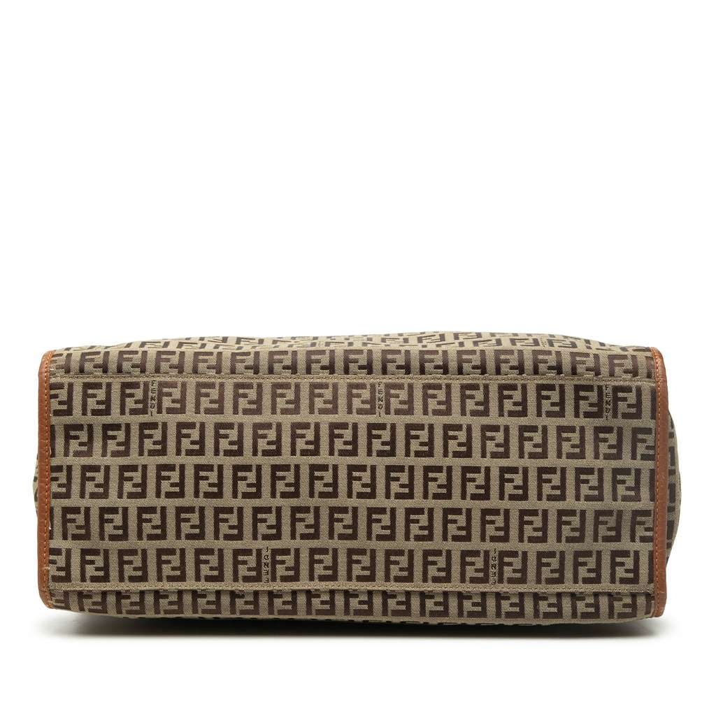 Fendi Zucchino Canvas Tote Brown Canvas Very good - Inside View