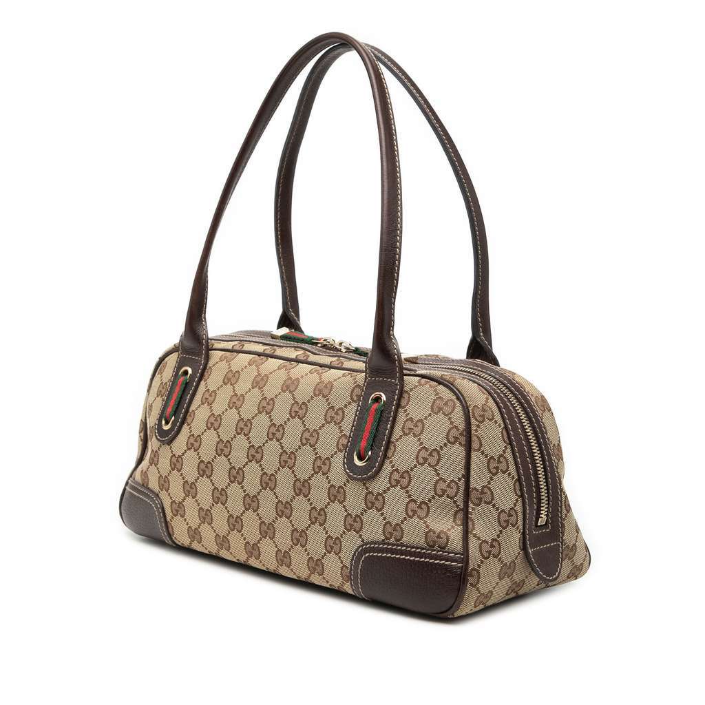 Gucci GG Canvas Princy Shoulder Bag Beige Canvas Very good condition - Back View