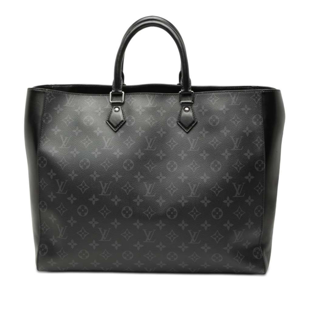 Louis Vuitton Monogram Eclipse Grand Sac Tote Black Very good condition - Front View