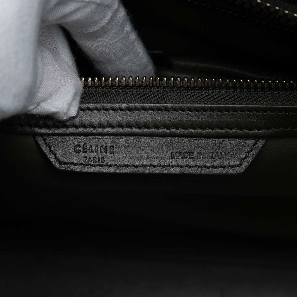 Celine Mini Tricolor Nubuck and Smooth Calfskin Luggage Tote Yellow Leather Very good - Box View