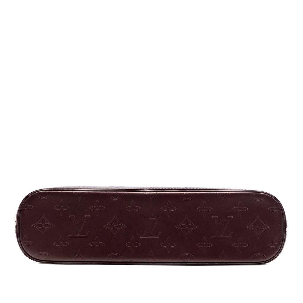 Louis Vuitton Monogram Mat Alston Red Leather Very good - Inside View