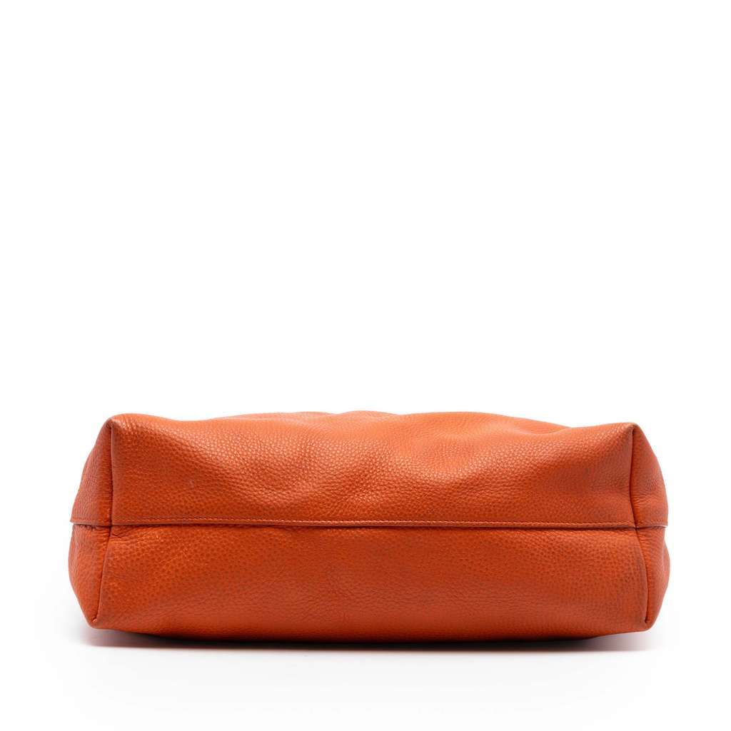 Prada Vitello Daino Open Convertible Tote Orange Leather Good condition - Inside View