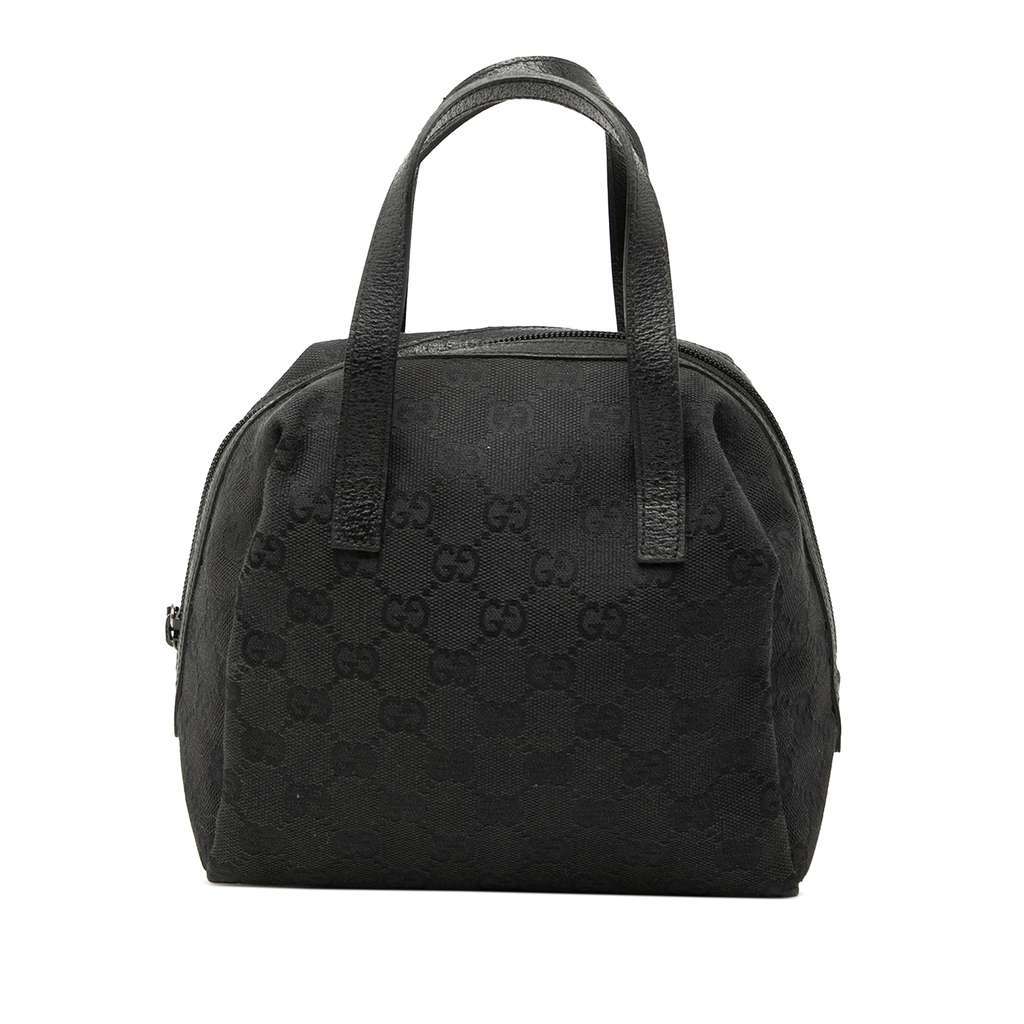 Gucci Mini GG Canvas Balthus Tofu Bag Black Canvas Very good - Front View