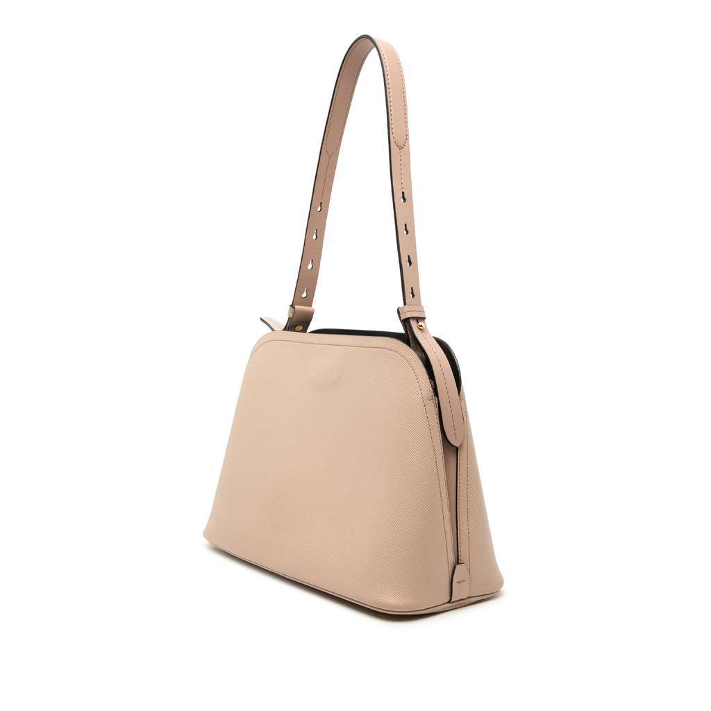 Prada Small Saffiano Cuir Matinee Satchel Brown Leather Very good condition - Back View