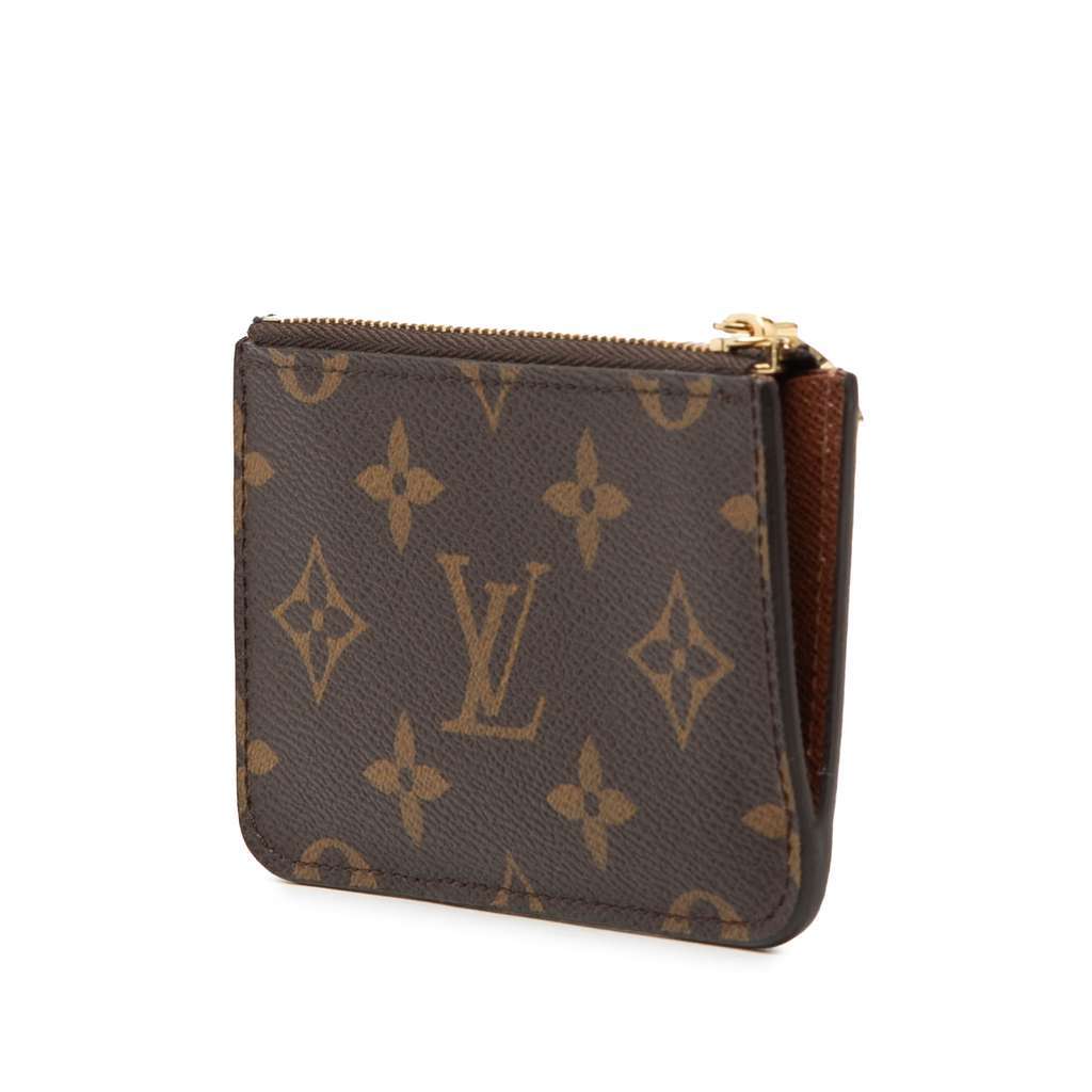 Louis Vuitton Monogram Romy Card Holder Brown Very good - Back View