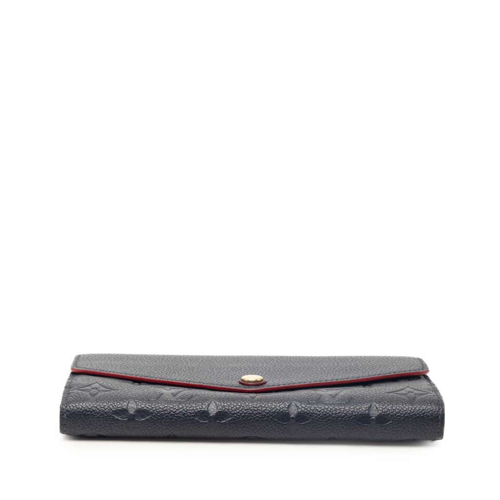 Louis Vuitton Monogram Empreinte Sarah Wallet Blue Leather Very good - Inside View