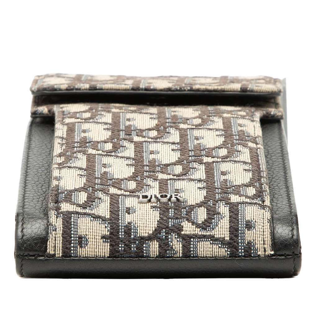 Dior Oblique Canvas Phone Holder Crossbody Blue Canvas Very good - Inside View