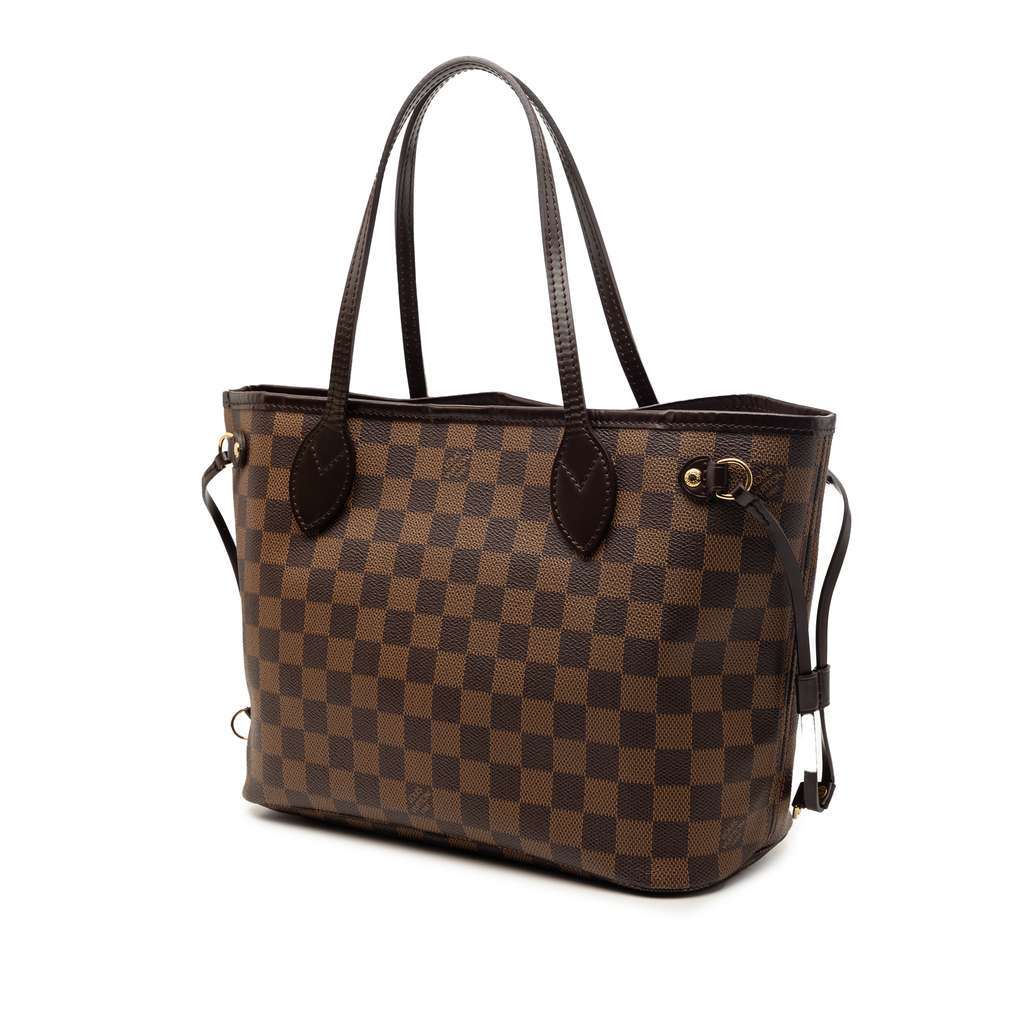 Louis Vuitton Damier Ebene Neverfull PM Brown Very good - Back View
