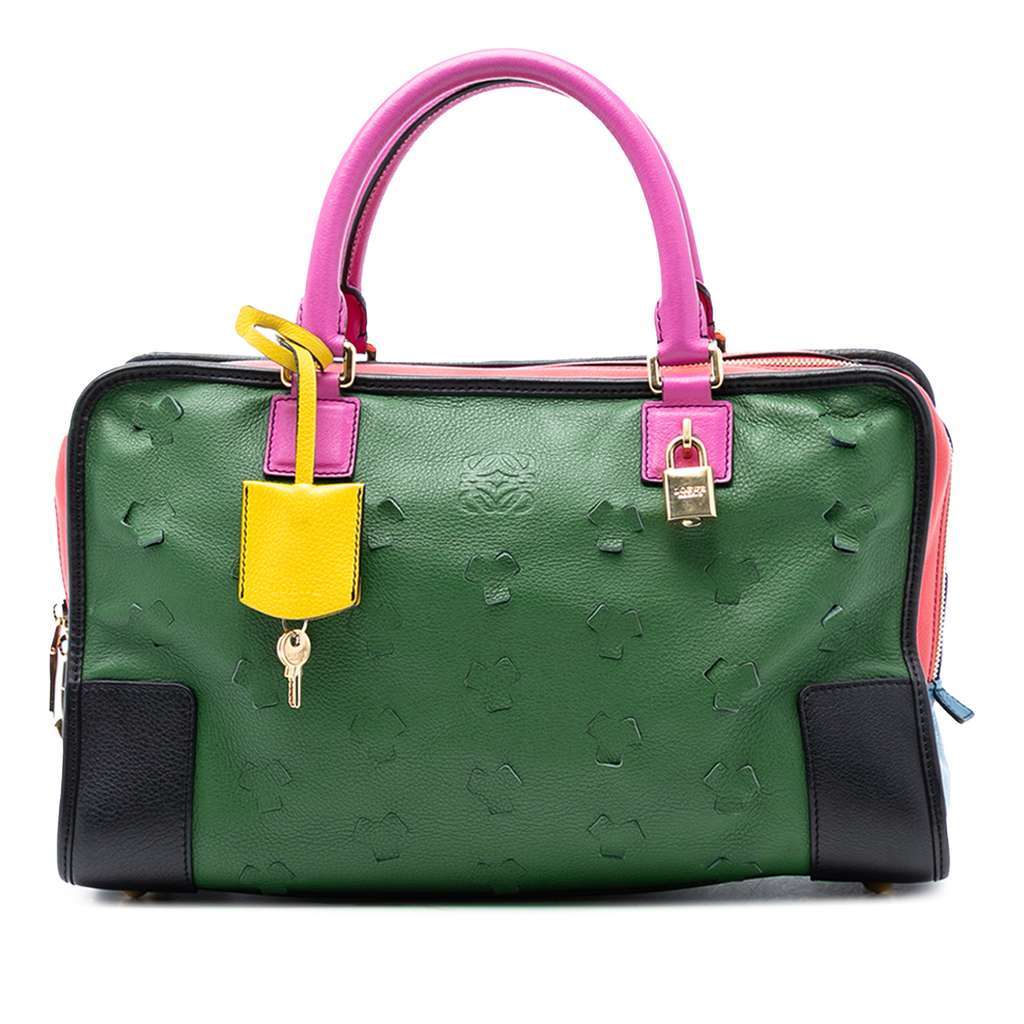 Loewe Limited Edition Leather Amazona 36 Green Leather Good condition - Front View