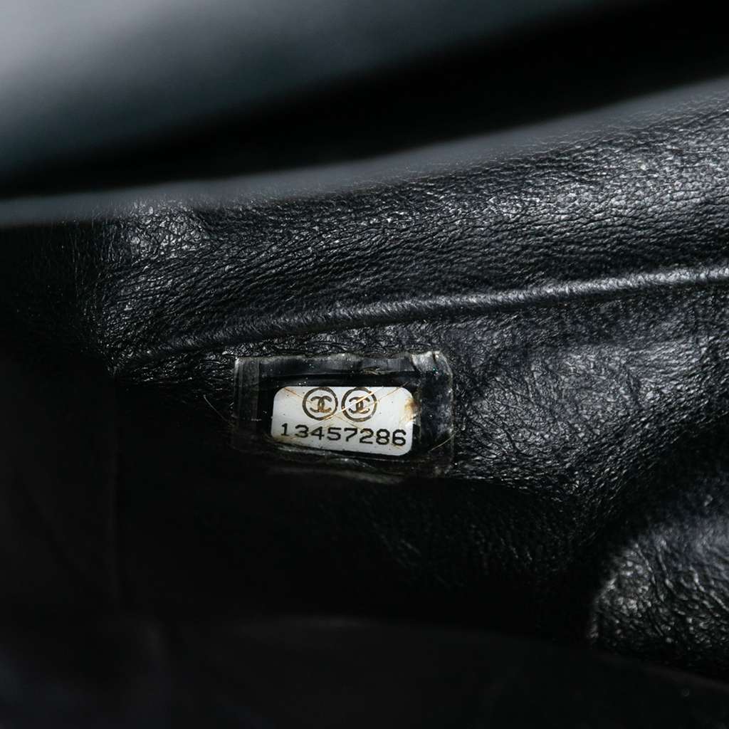 Chanel Medium Classic Caviar Double Flap Black Leather Very good - Box View