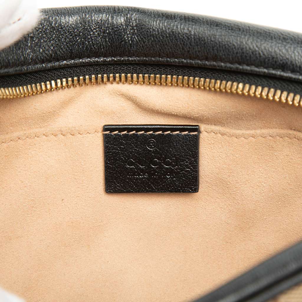 Gucci Small GG Marmont Matelasse GG Canvas and Leather Crossbody Beige Canvas Very good - Box View