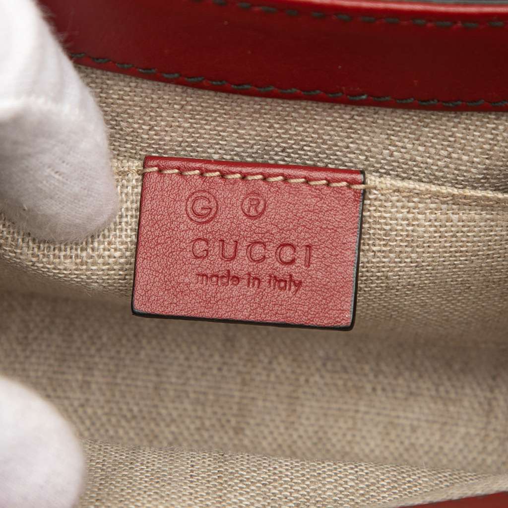 Gucci Mini Microguccissima Emily Crossbody Red Leather Very good - Box View
