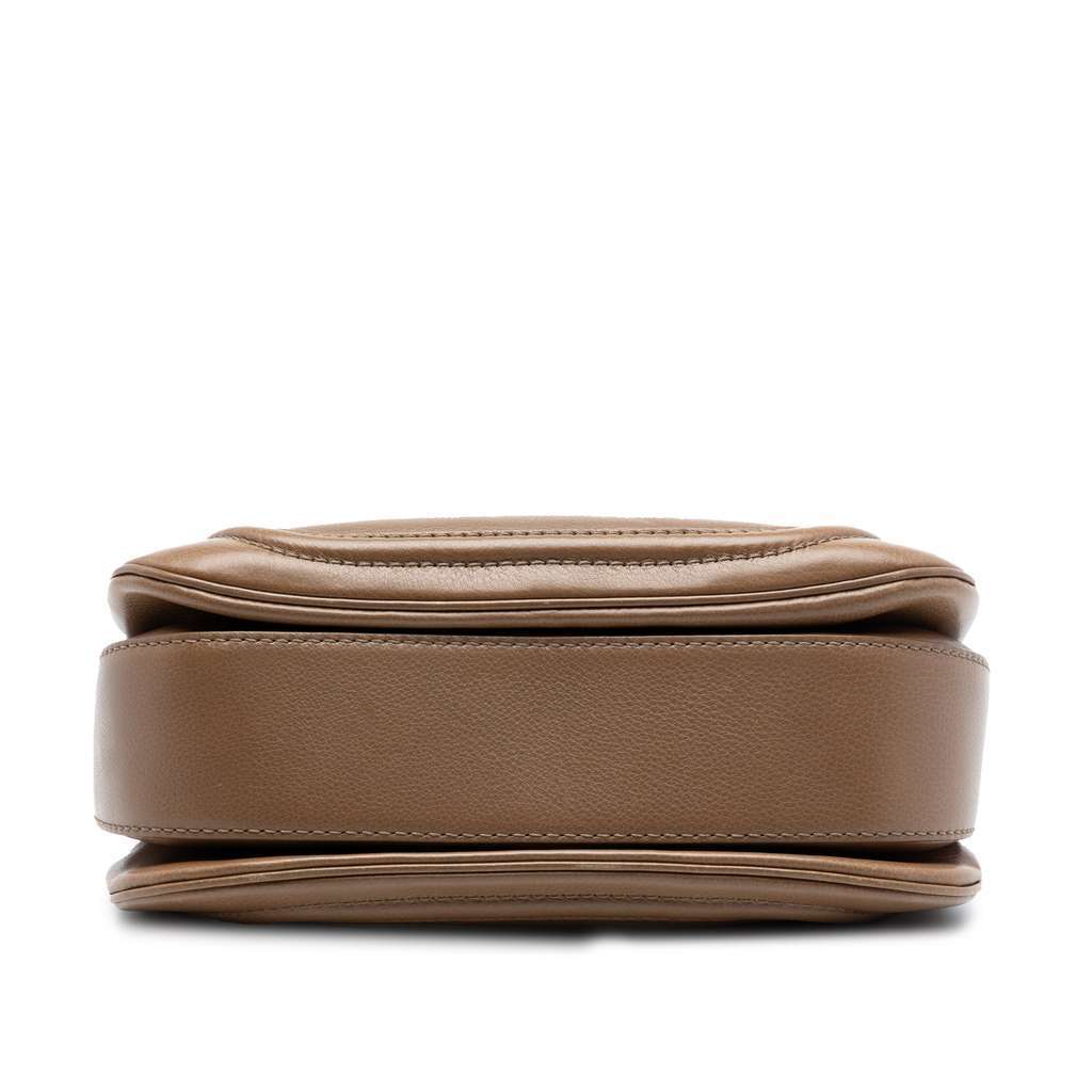 Gucci Medium Calfskin New Bamboo Top Handle Bag Brown Leather Very good - Inside View