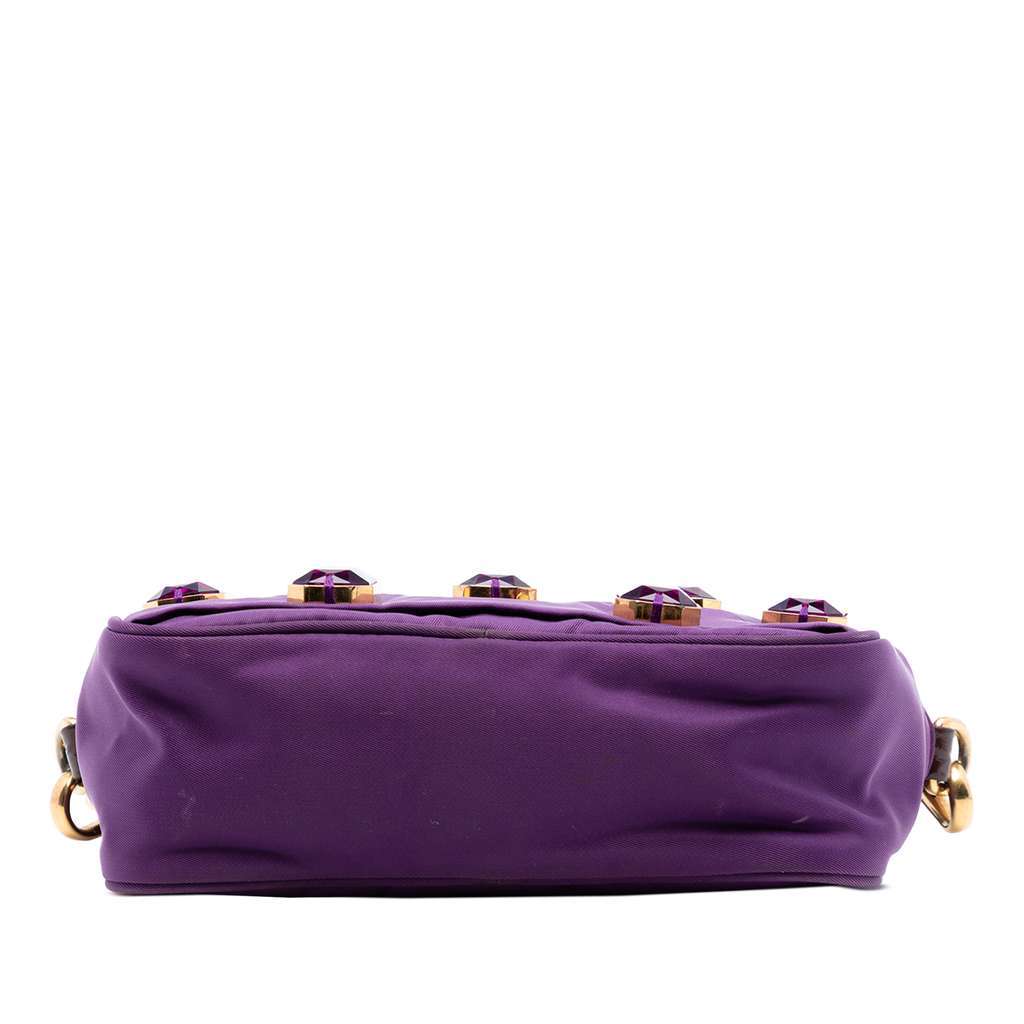 Prada Tessuto Pietre Camera Bag Purple Very good - Inside View
