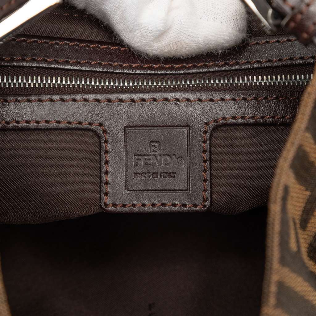 Fendi Zucca Canvas Shoulder Bag Brown Canvas Very good - Box View