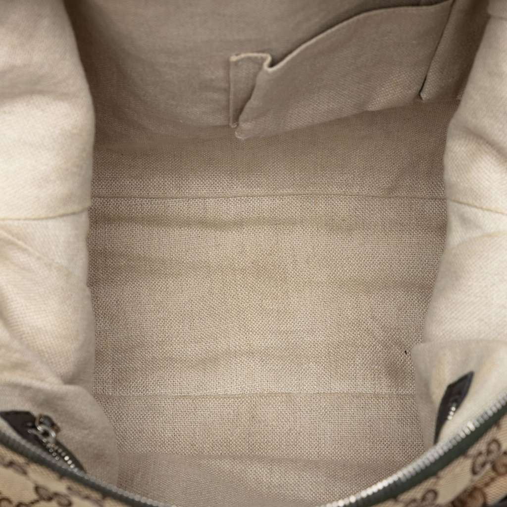 Gucci Large GG Canvas Icon Bit Satchel Beige Canvas Very good - Model View