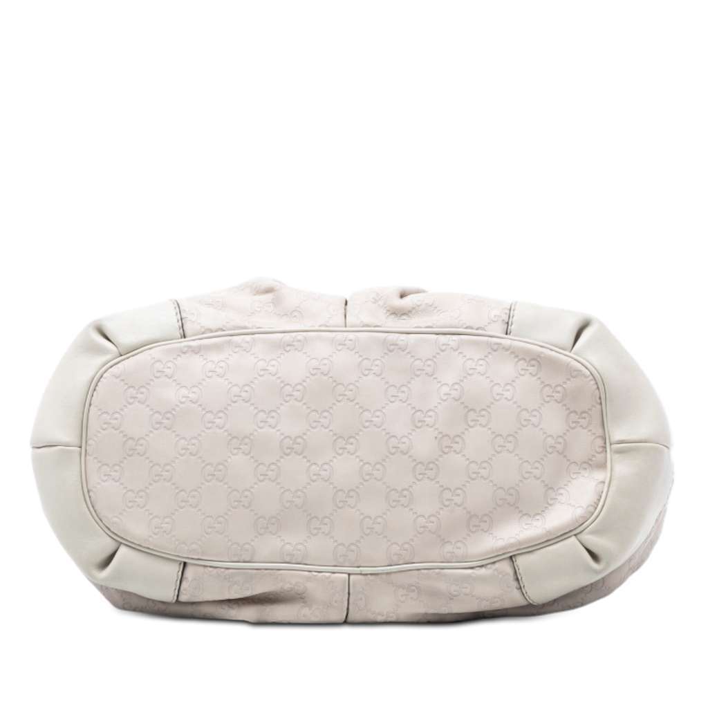 Gucci Guccissima Sukey Satchel White Leather Very good - Inside View