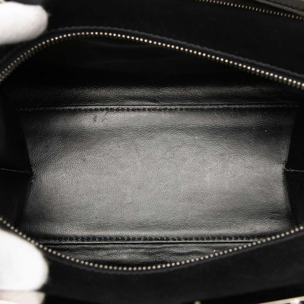 Fendi Mini Calfskin Studded Geometric 3Jours Satchel Black Leather Good condition - Model View