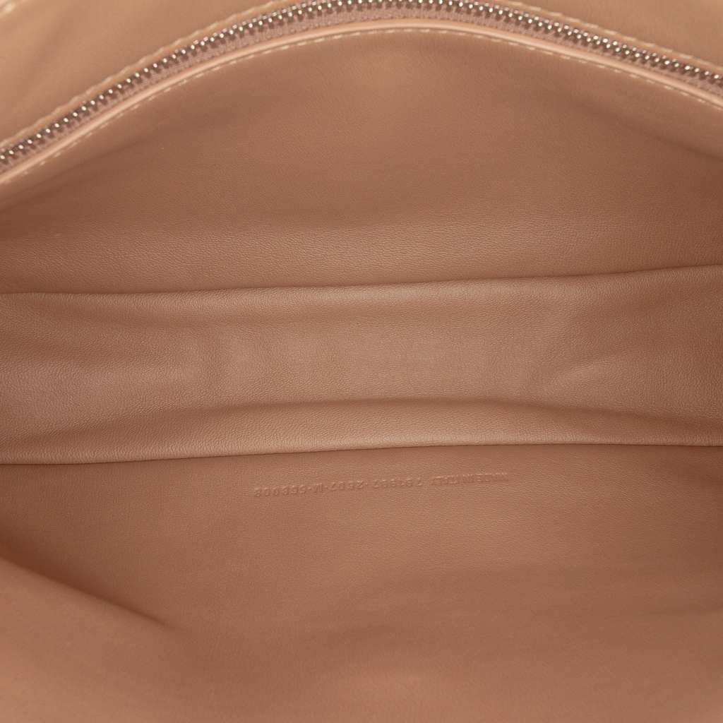 Balenciaga Distressed Satin Leopolda Pochette Brown Satin Very good - Model View