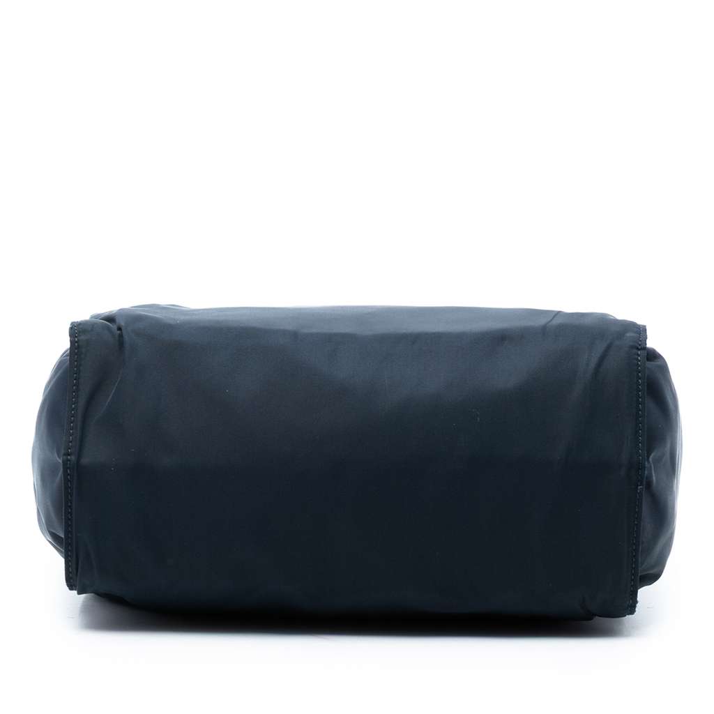 Prada Tessuto Metal Handle Bag Blue Very good - Inside View