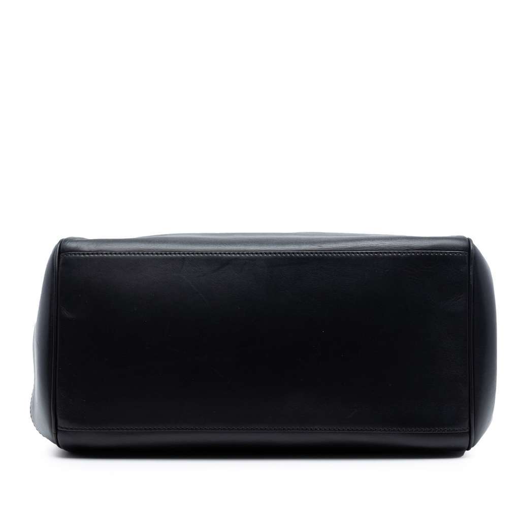 Bottega Veneta Intrecciato Trimmed Leather Ducale Top Handle Bag Black Leather Very good - Inside View