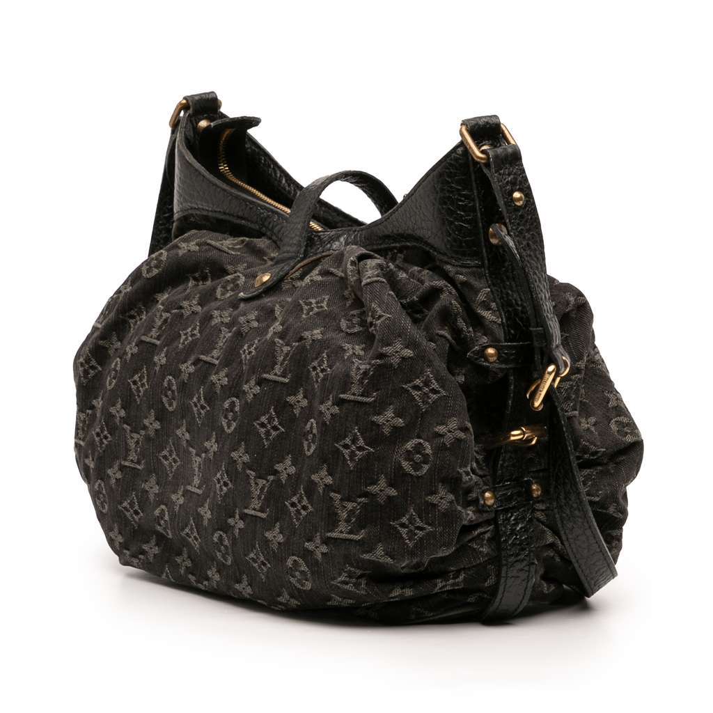 Louis Vuitton Monogram Denim Mahina XS Black Denim Very good condition - Back View