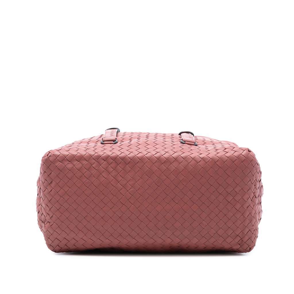 Bottega Veneta Nappa Intrecciato Handbag Pink Leather Very good - Inside View