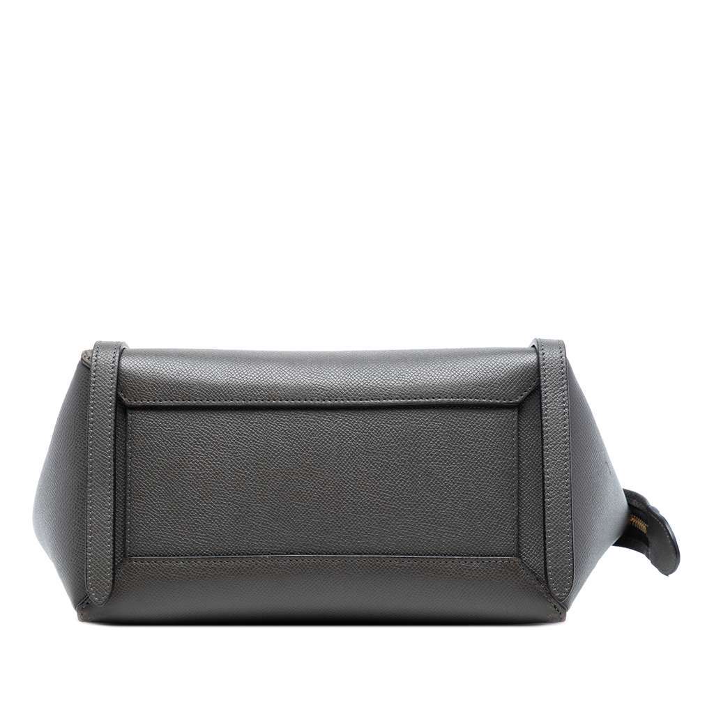Celine Micro Grained Calfskin Belt Bag Grey Leather Very good condition - Inside View