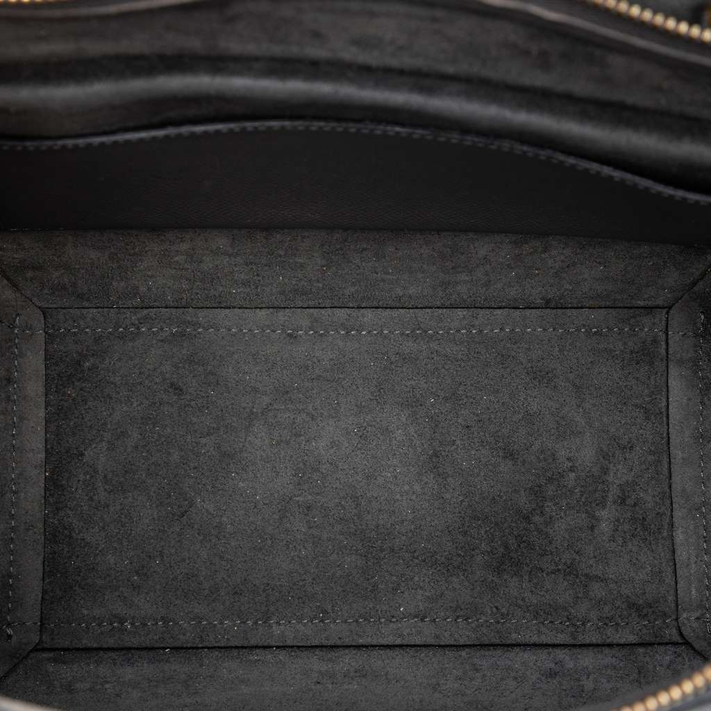 Celine Micro Grained Calfskin Belt Bag Grey Leather Very good condition - Model View