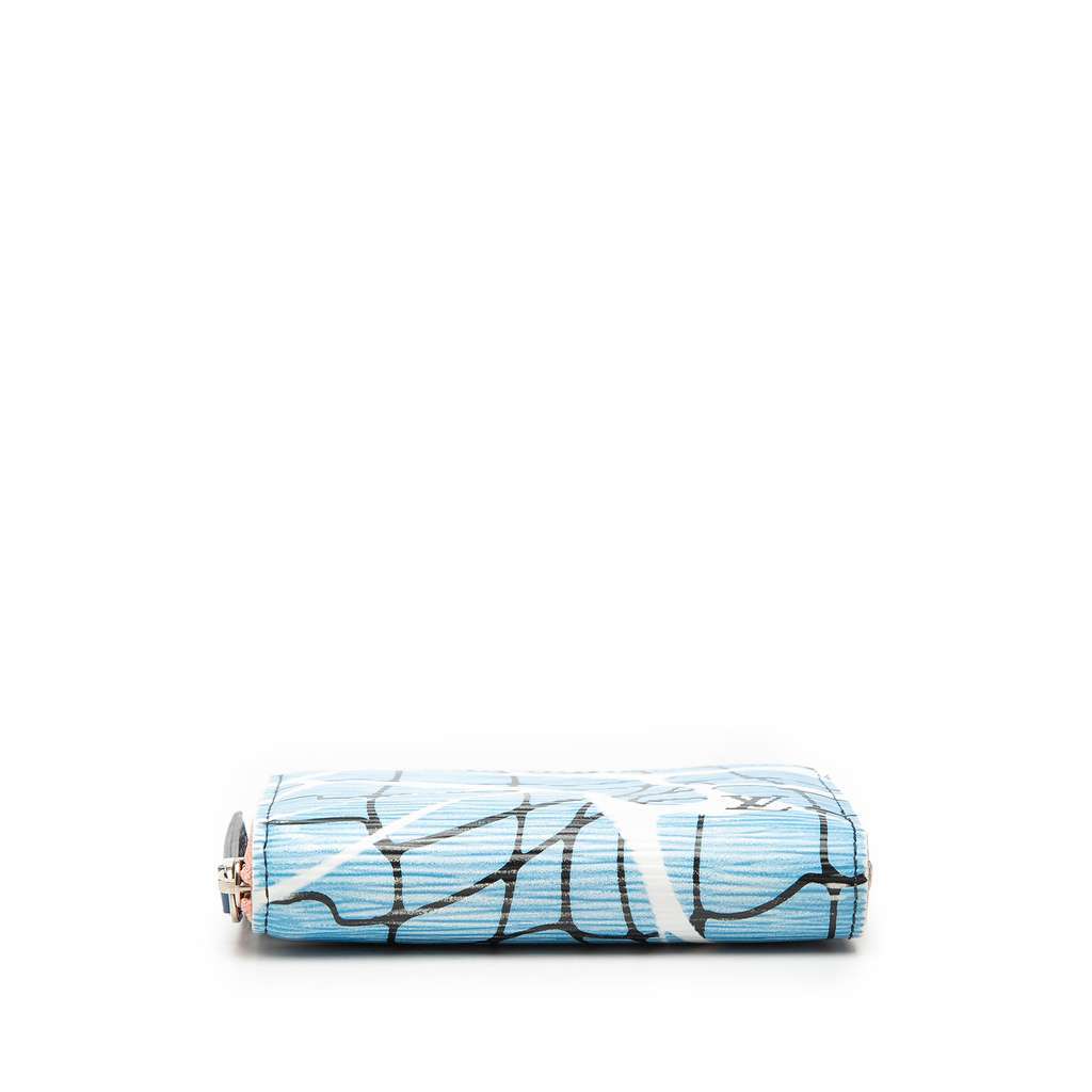 Louis Vuitton Epi Aqua Zippy Coin Purse Blue Leather Very good - Inside View