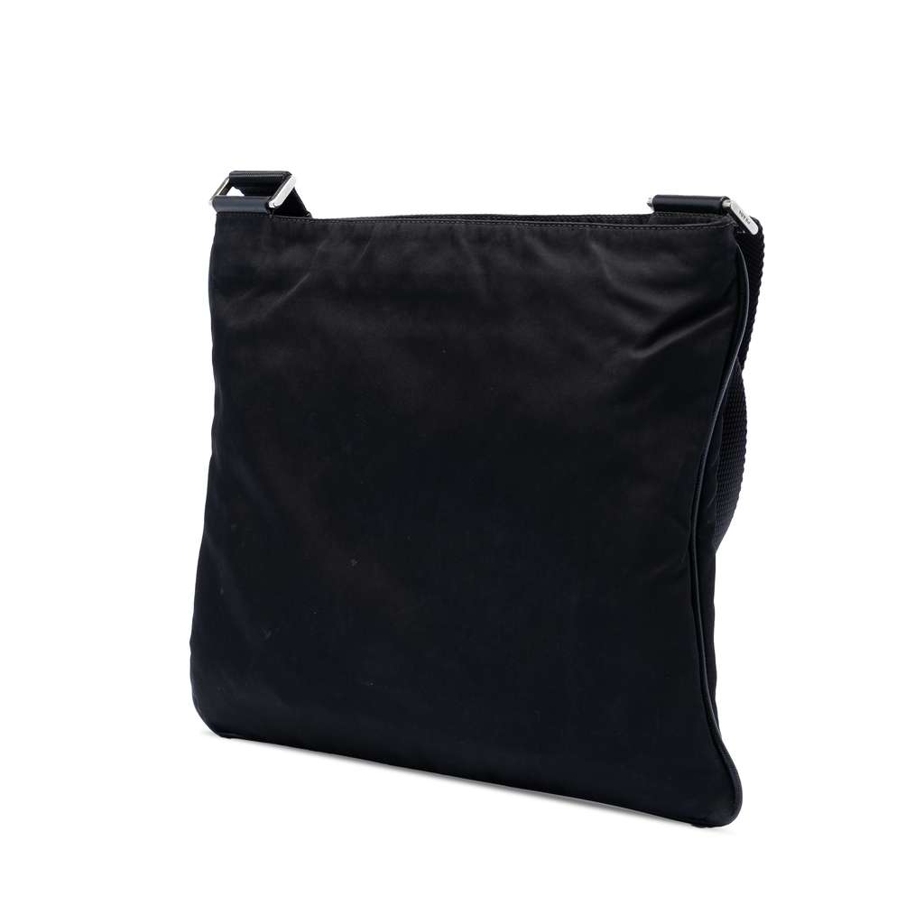 Prada Tessuto Zip Top Crossbody Black Very good condition - Back View