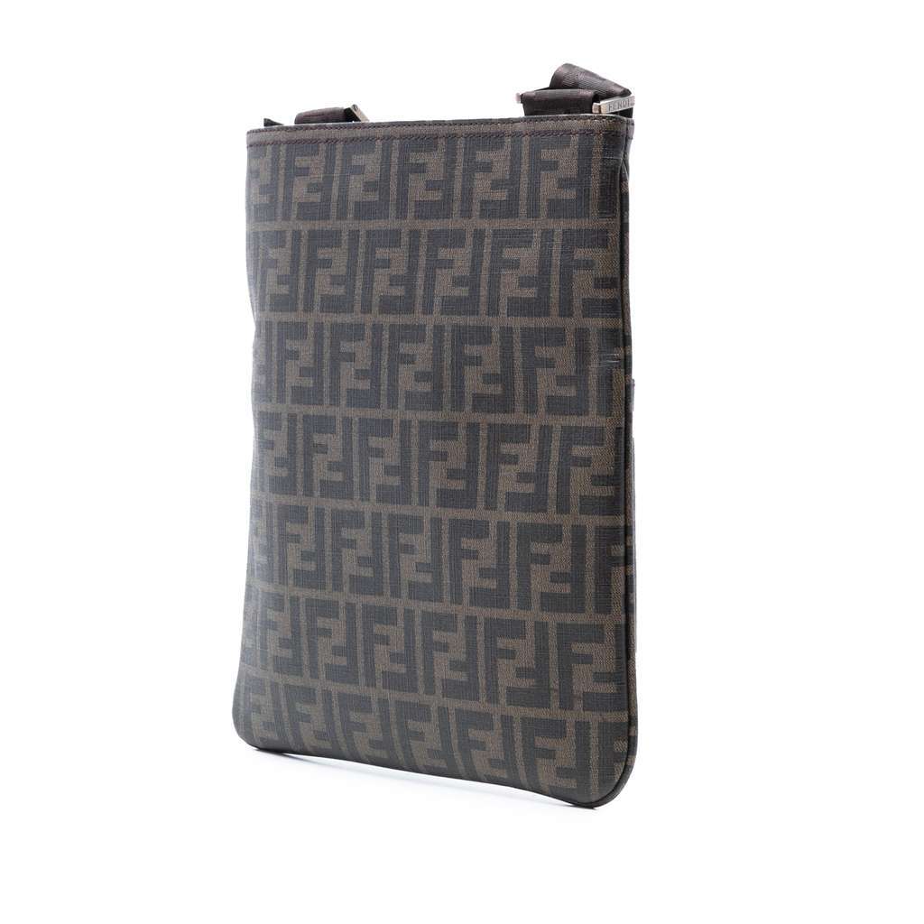 Fendi Zucca Spalmati Crossbody Brown Canvas Very good condition - Back View