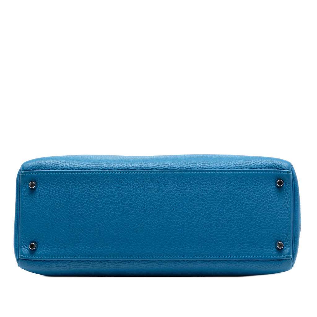 Hermès Togo Kelly II Retourne 35 Blue Leather Very good - Inside View
