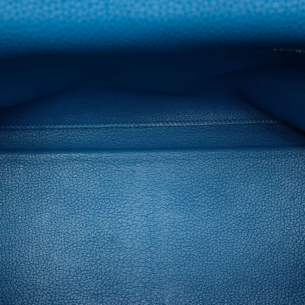 Hermès Togo Kelly II Retourne 35 Blue Leather Very good - Model View