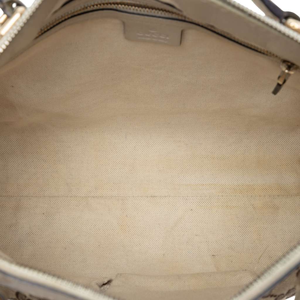 Gucci GG Canvas Web Mayfair Satchel Beige Canvas Very good - Model View