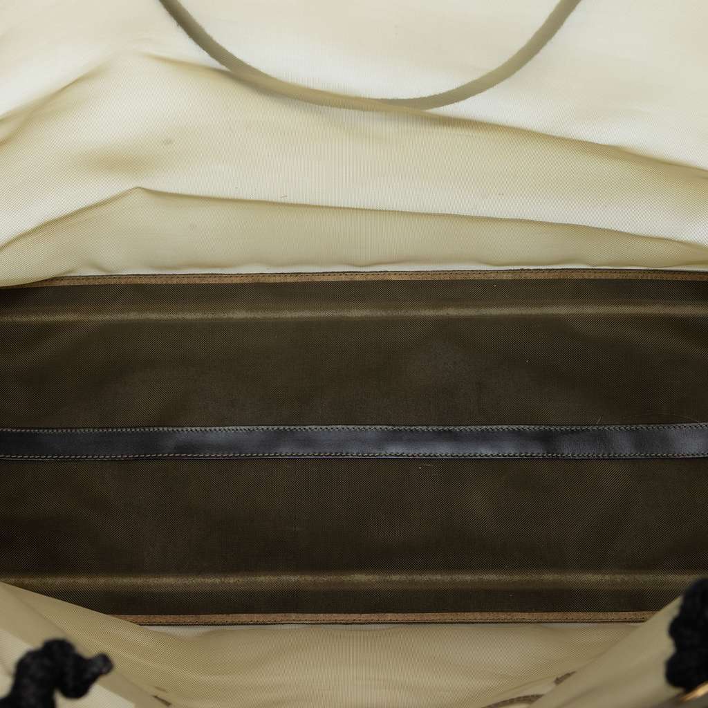 Fendi Mesh Tote Brown Polyester Very good - Model View